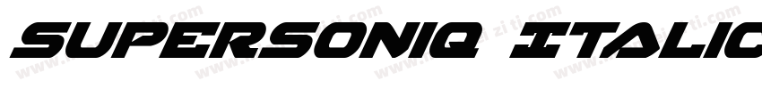 SuperSoniq Italic字体转换